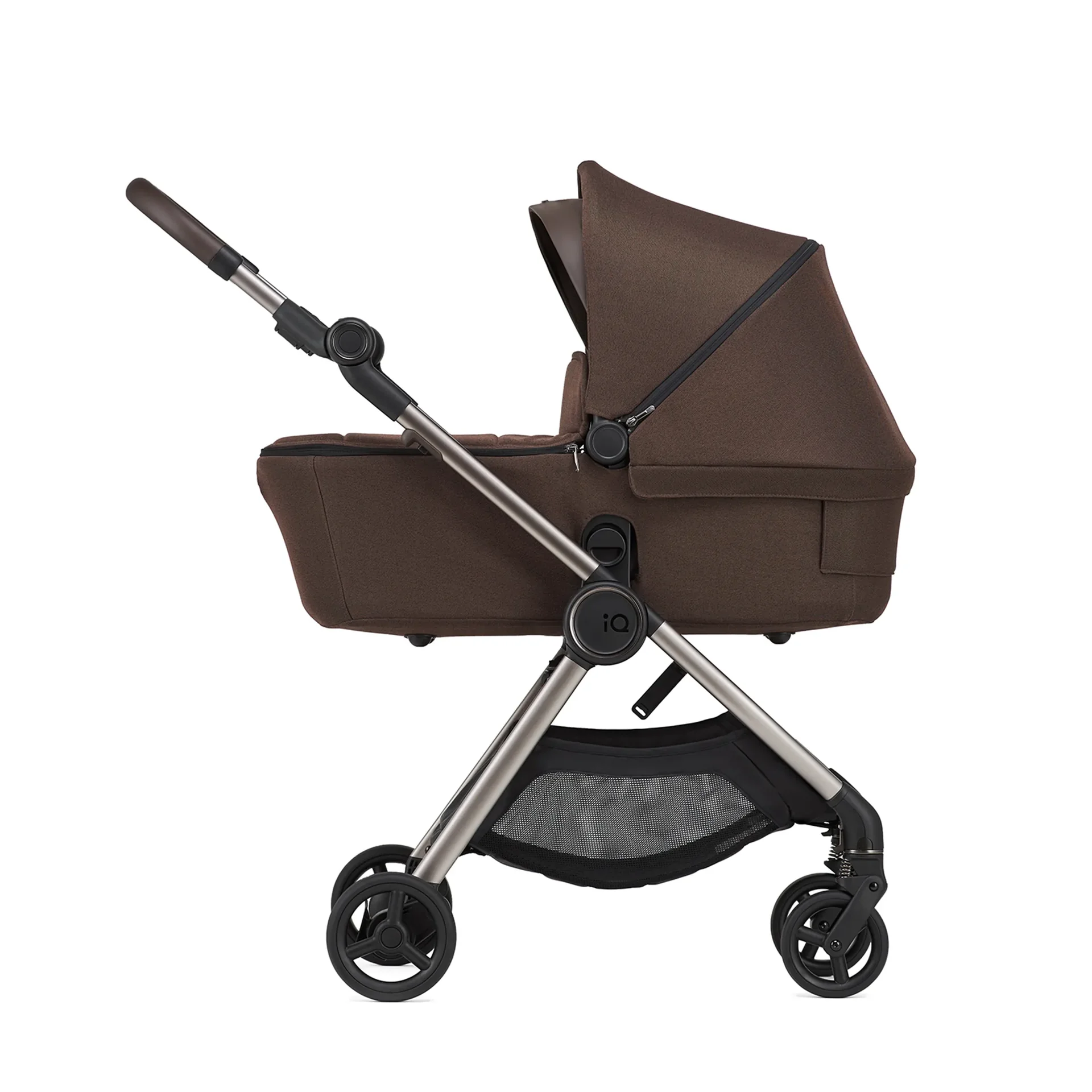 Anex Kinderwagen IQ Teddy, leichter faltbarer All-Terrain-Kinderwagen mit Teddy-Bezug