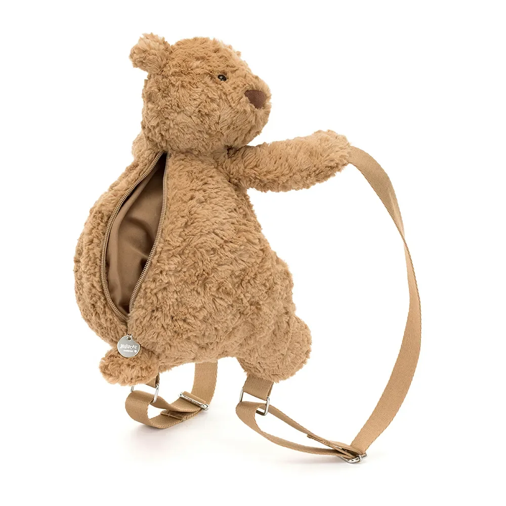 Kinderrucksack Bär aus Plüsch für Kindergarten und Vorschule, süß und weich, ab 3 Jahren