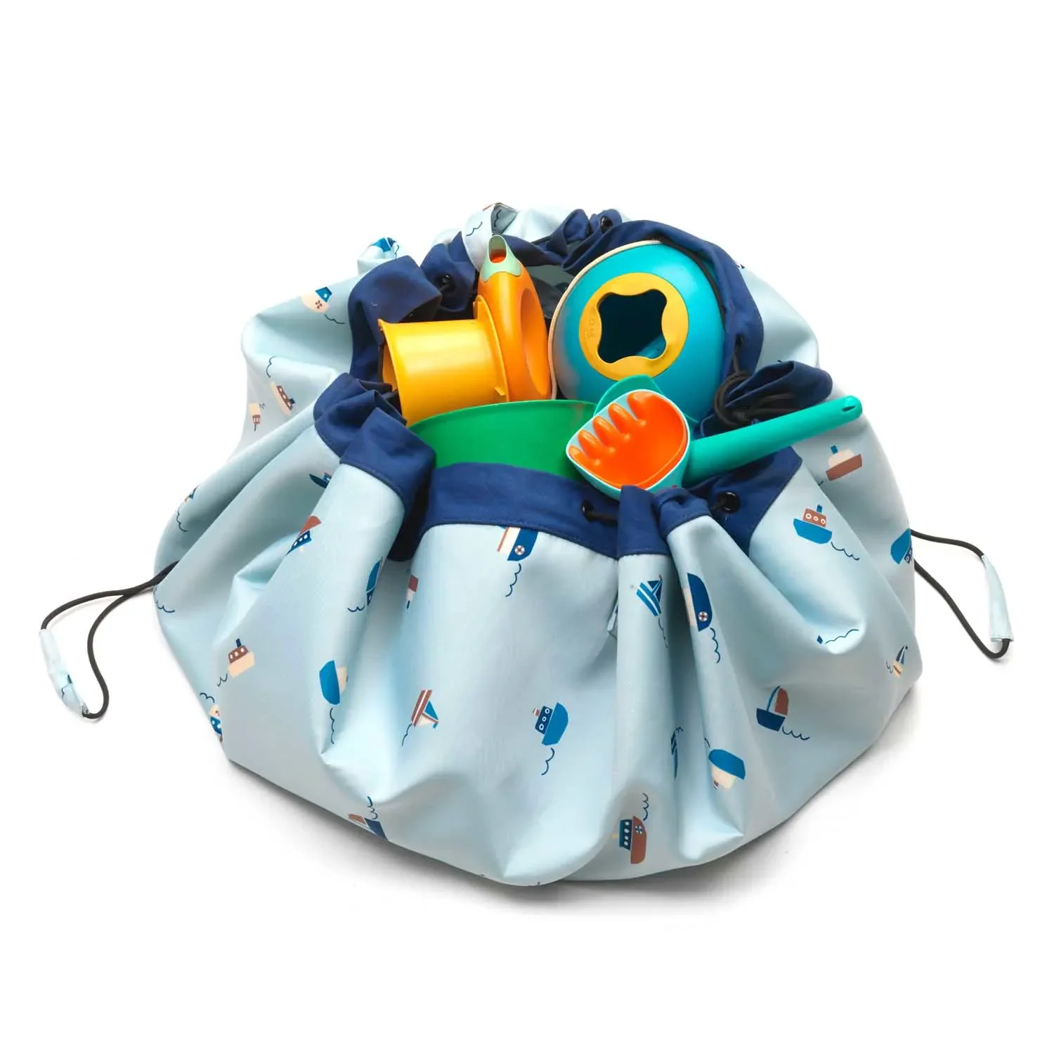 Play&Go Spielzeugsack, Spielzeugkorb, Spielzeug aufbewahrungstasche - Draussen, Farbe: Boote