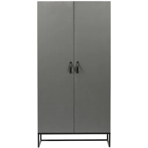 Woood Kleiderschrank Morris lehmgrau