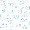Little Sanderson Abracazoo Tapete Alphabet creme blau