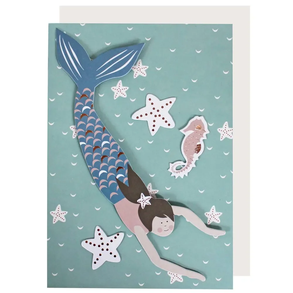 Ava & Yves Postkarte Meerjungfrau