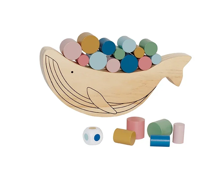 Jabadabado Kinderspielzeug, Balancierspiel - Wal