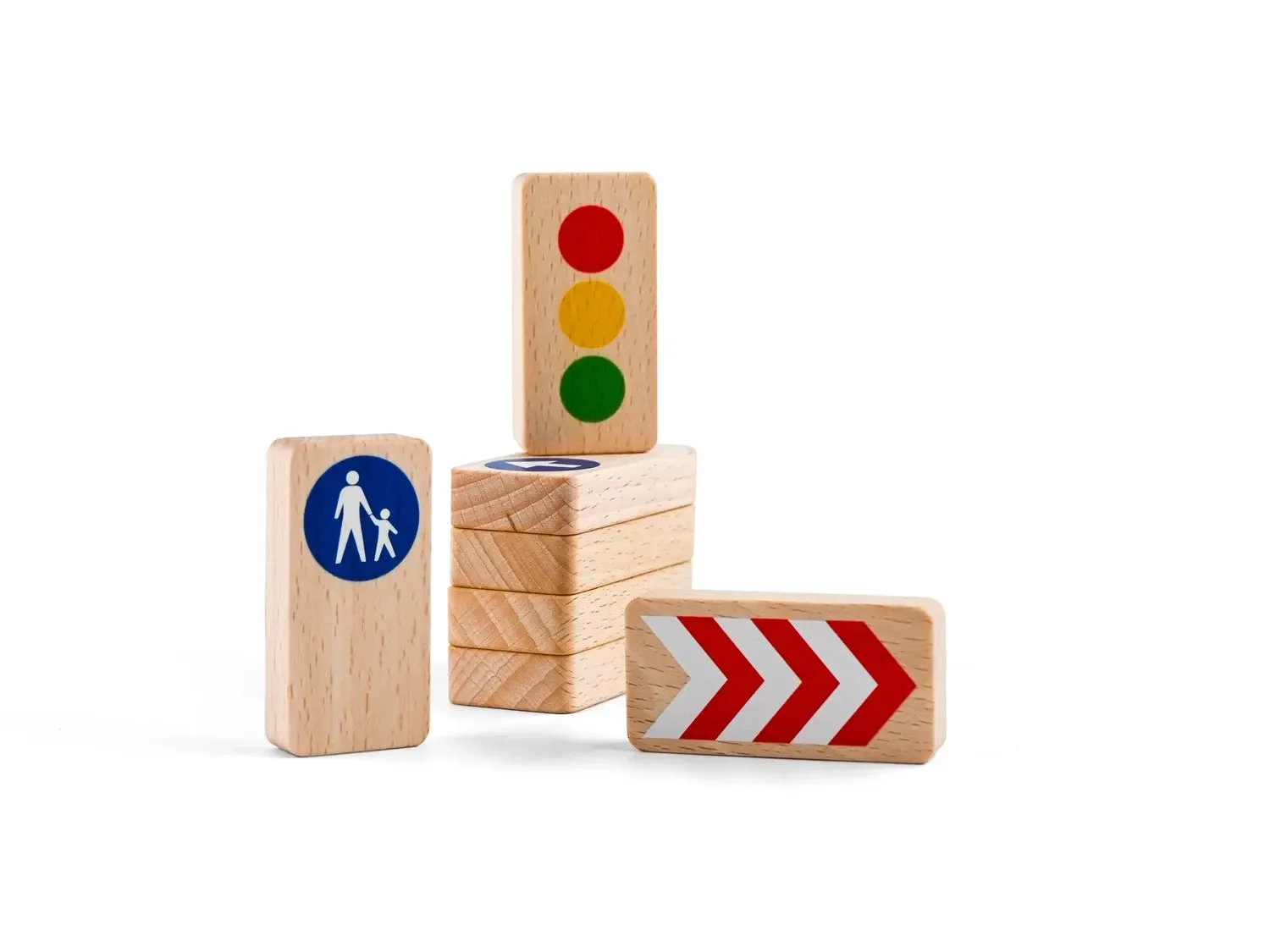 Waytoplay Verkehrszeichen, Straßensperren - holz