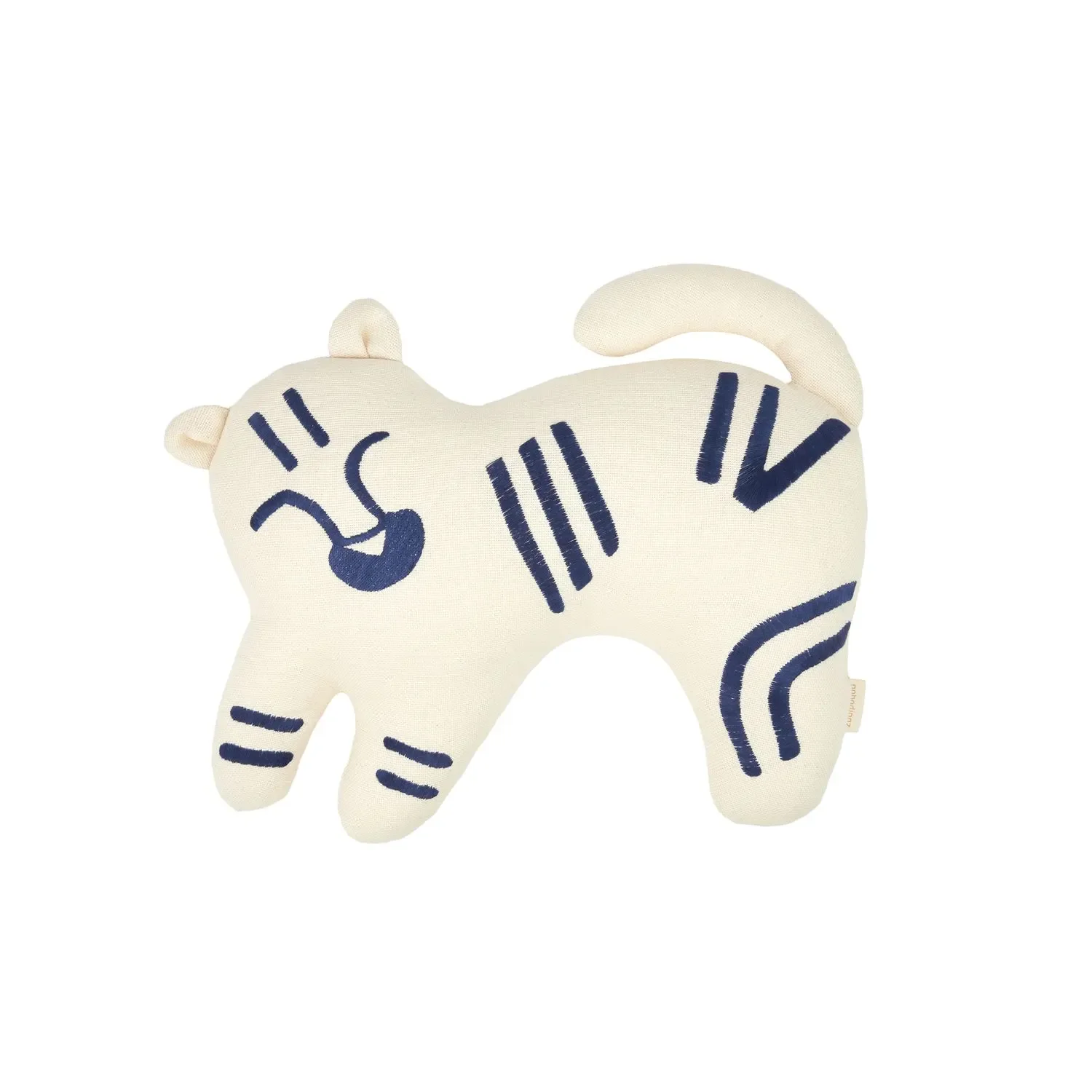 Nobodinoz Kinderkopfkissen, Babykissen, Tiger Kissen, 40 x 32 cm