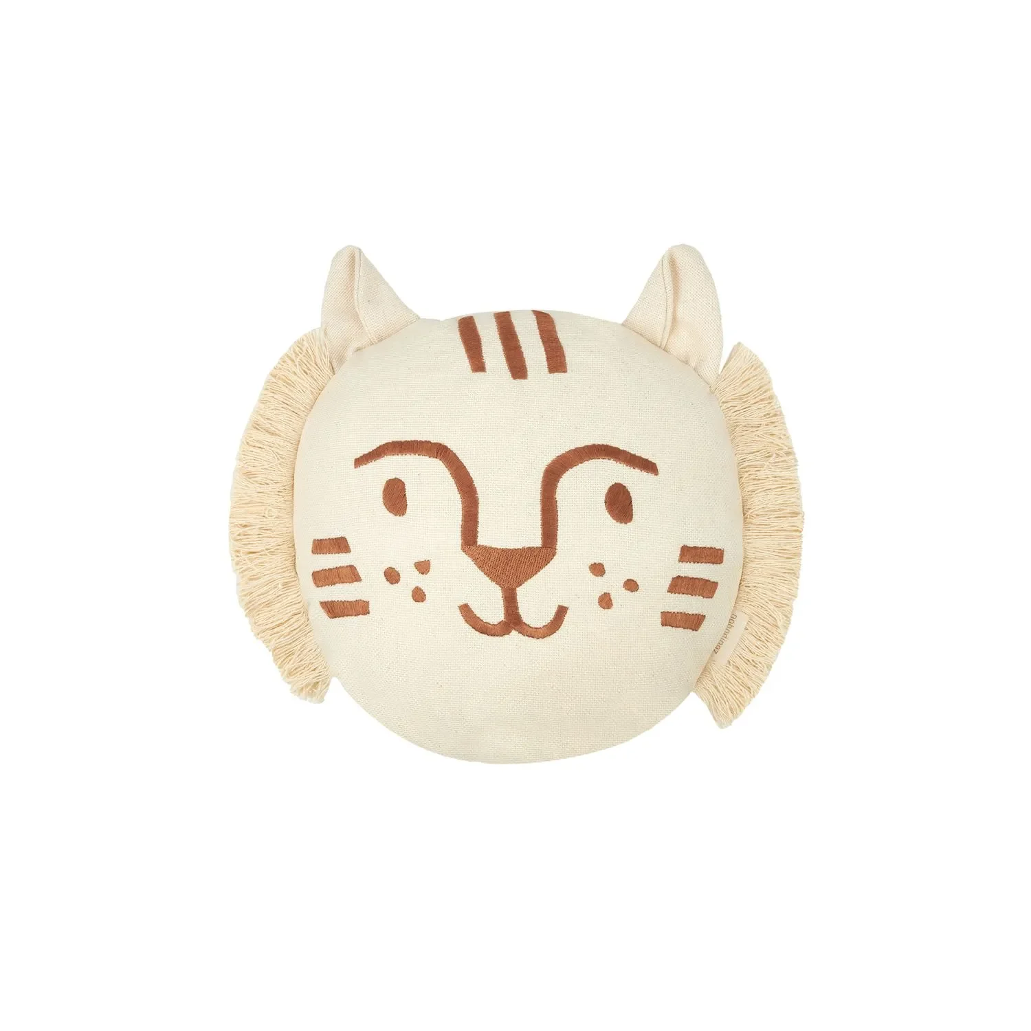 Nobodinoz Kinderkopfkissen, Babykissen - Tigergesicht, 35 x 30 cm