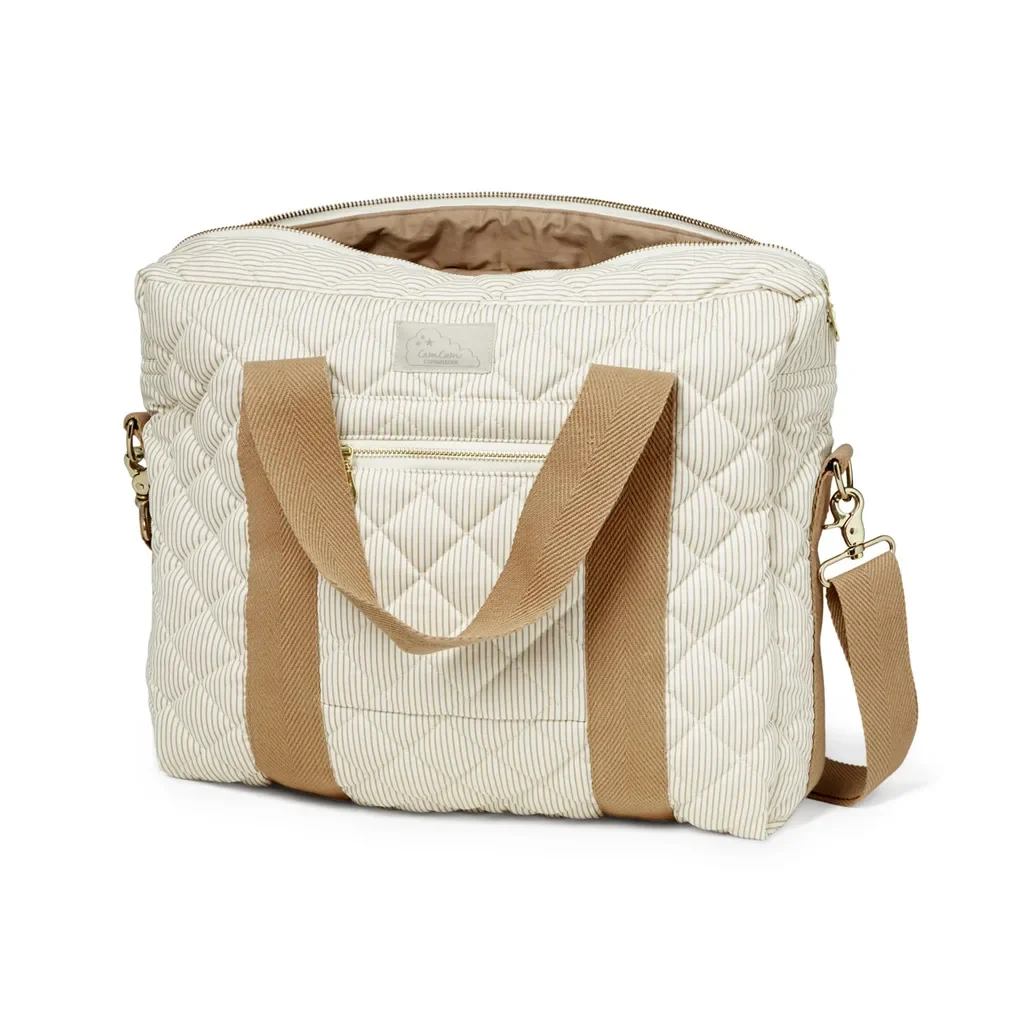 Cam Cam Wickeltasche, Wickelrucksack - OCS Classic Stripes Camel