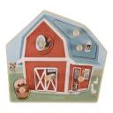 Little Dutch Holzpuzzle, Kinderpuzzle Little Farm - 6 Teile für Kleinkinder ab 1 Jahr