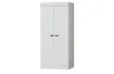 WOOOD - Schrank Connect, 2-türig, Kiefer, weiss, 175x77x56 cm