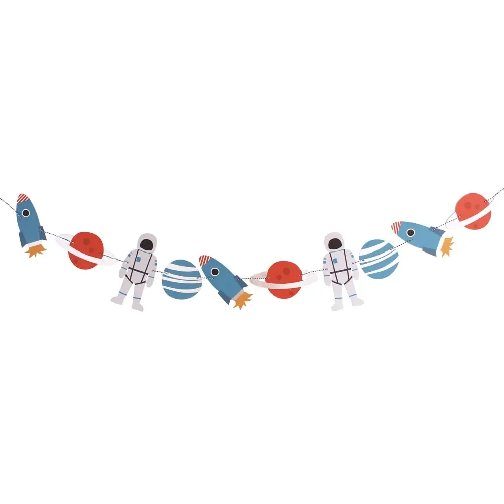 Ava & Yves Partygirlanden Weltraum