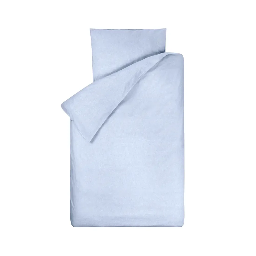 Bink Kinderbettwäsche Bo uni hellblau 100 x 135