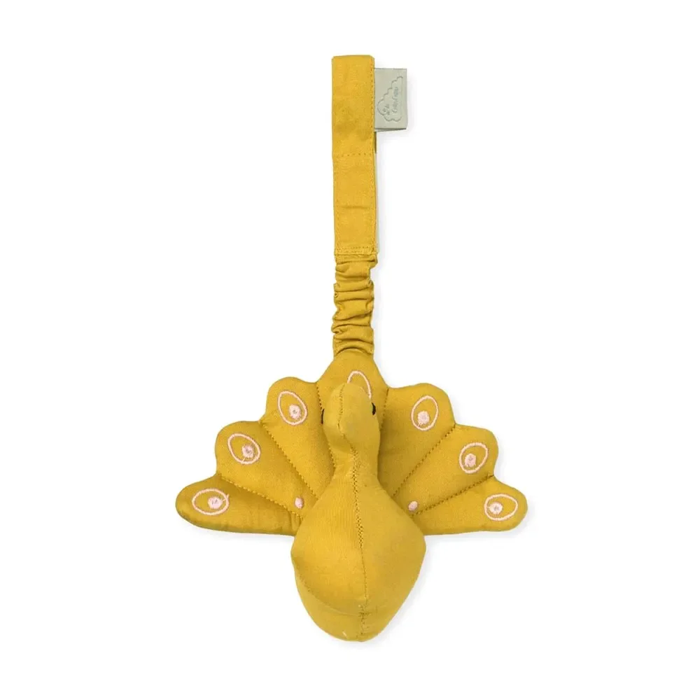 Cam Cam Baby Spielzeug Pfau senfgelb
