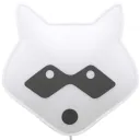 Buokids Soft Wandlampe Waschbär schwarz