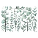 Lilipinso Wandsticker L Eucalyptuszweige zartgrün