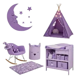 Kinderzimmer lila image