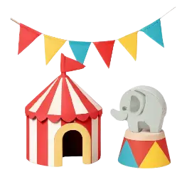Zirkus Kinderzimmer Deko image