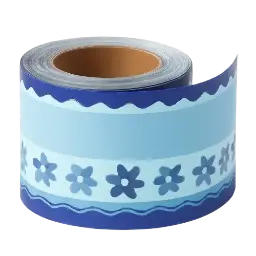 blaue Bordüren image