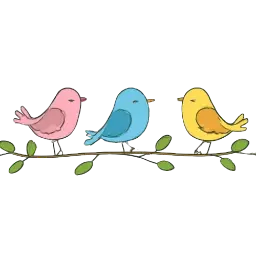 Bordüren Vögelchen image