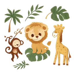 Wandsticker Dschungel image