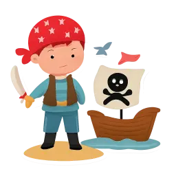 Piraten Wandsticker image