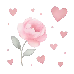 rosa Wandsticker image