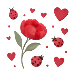 rote Wandsticker image