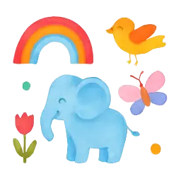 bunte Wandsticker image