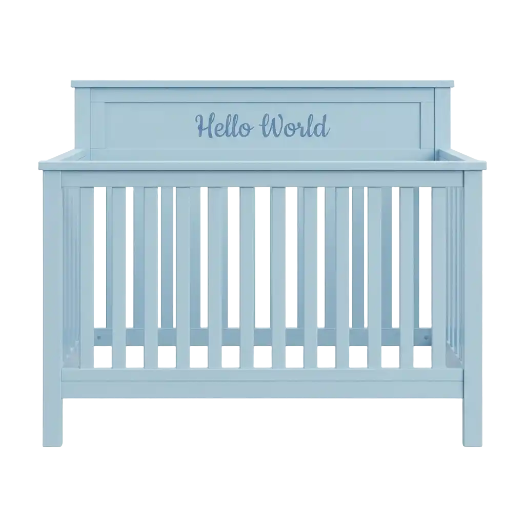 Hallo Welt blau image