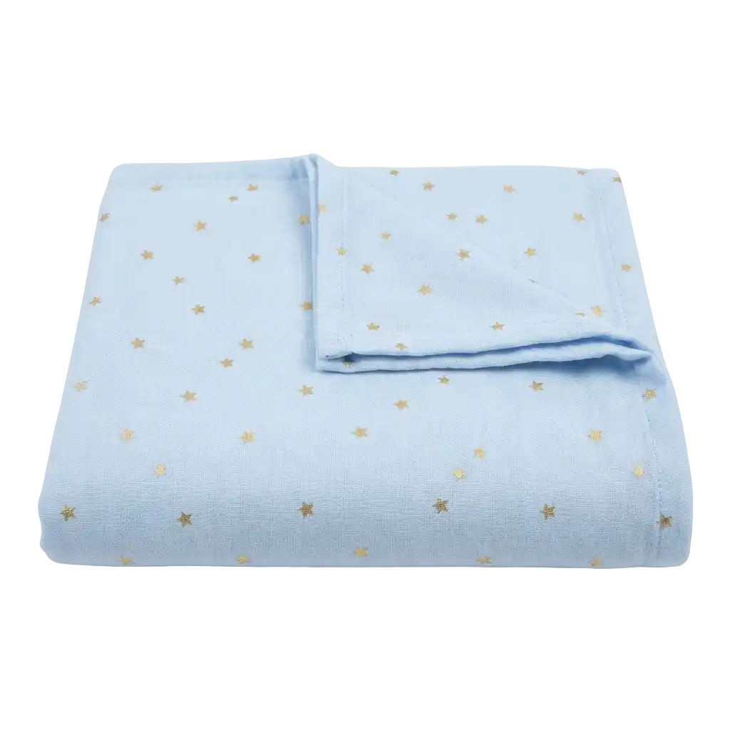 goldene Sterne / blau image