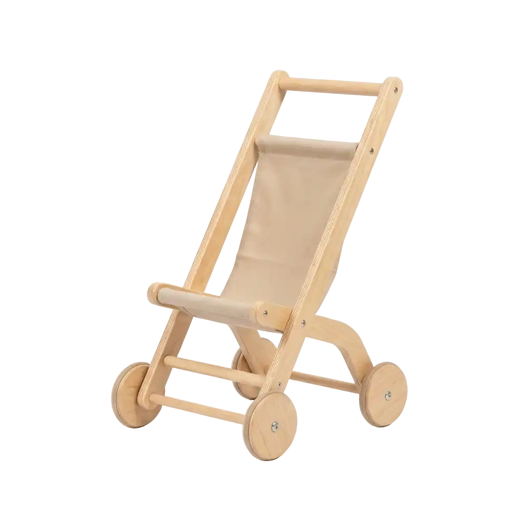 Holz Puppenwagen image