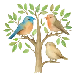 Vögelchen im Baum image