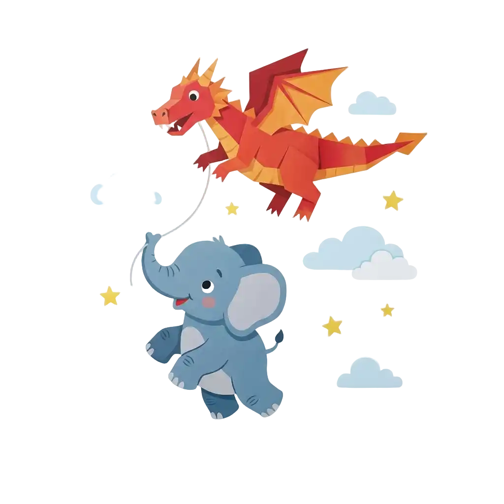 Elefant & Papierdrache image