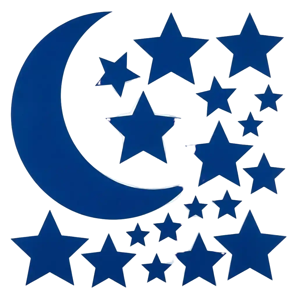 blaue Wandsticker image