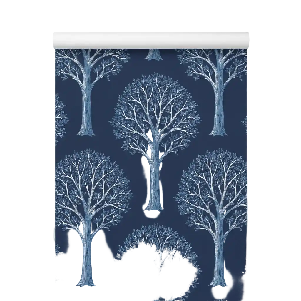 blaue Tapetenbäume image