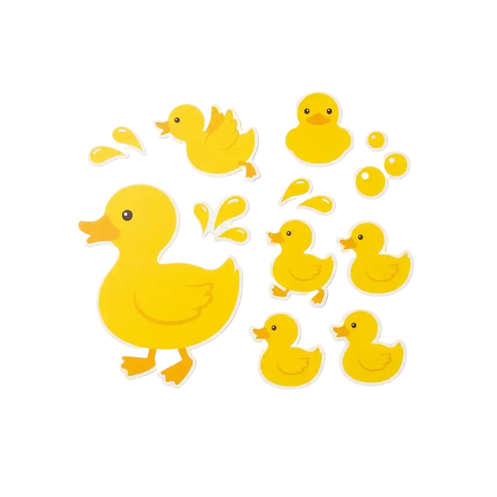 gelbe Wandsticker Bild