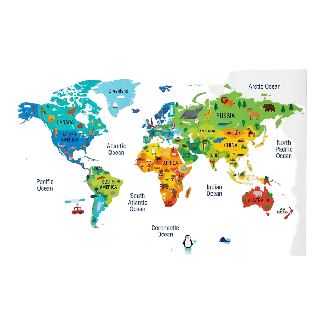 Weltkarte Kinderzimmer image