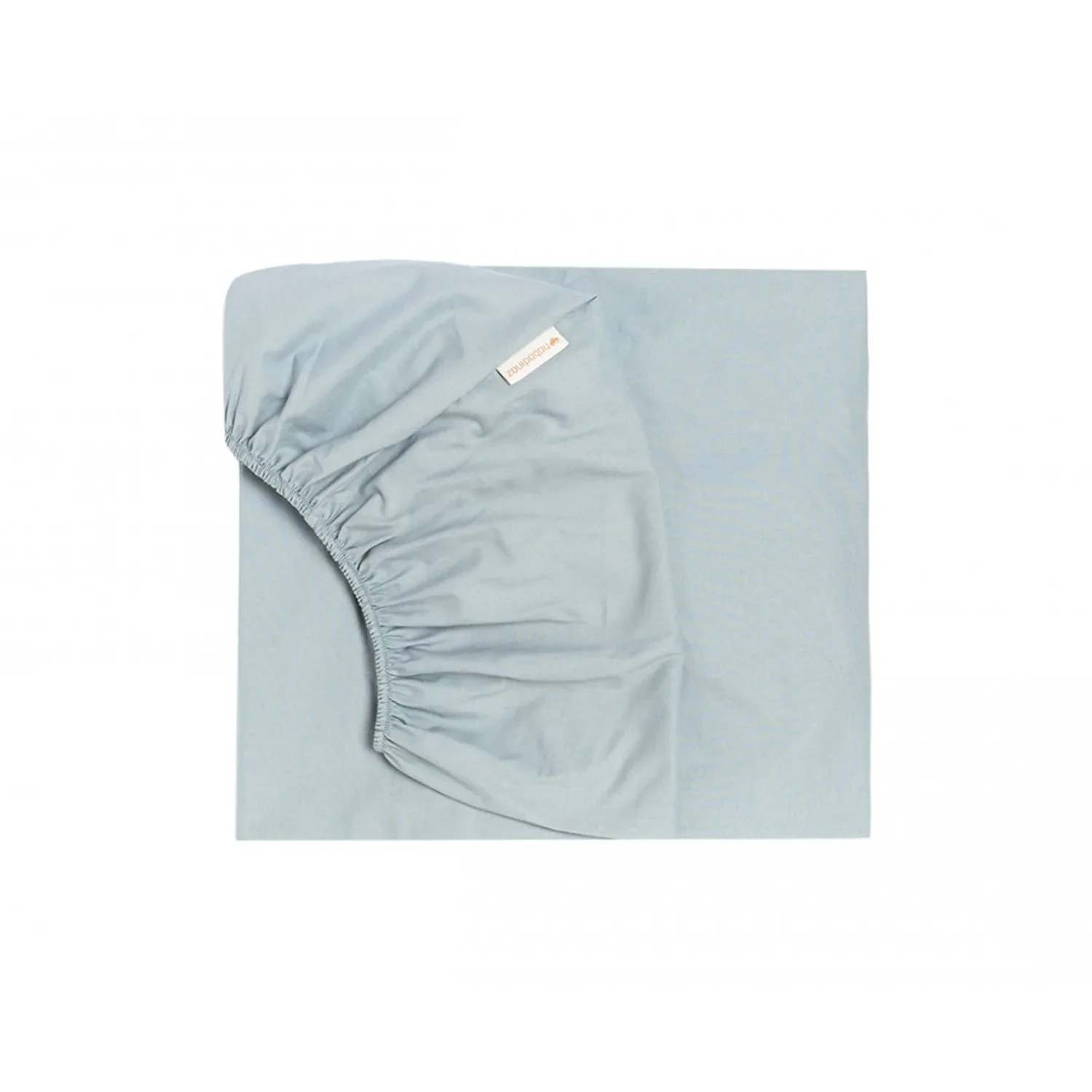 "Nobodinoz Spannbettlaken, Bettlaken Babybett - Tibet, Soft blau image"