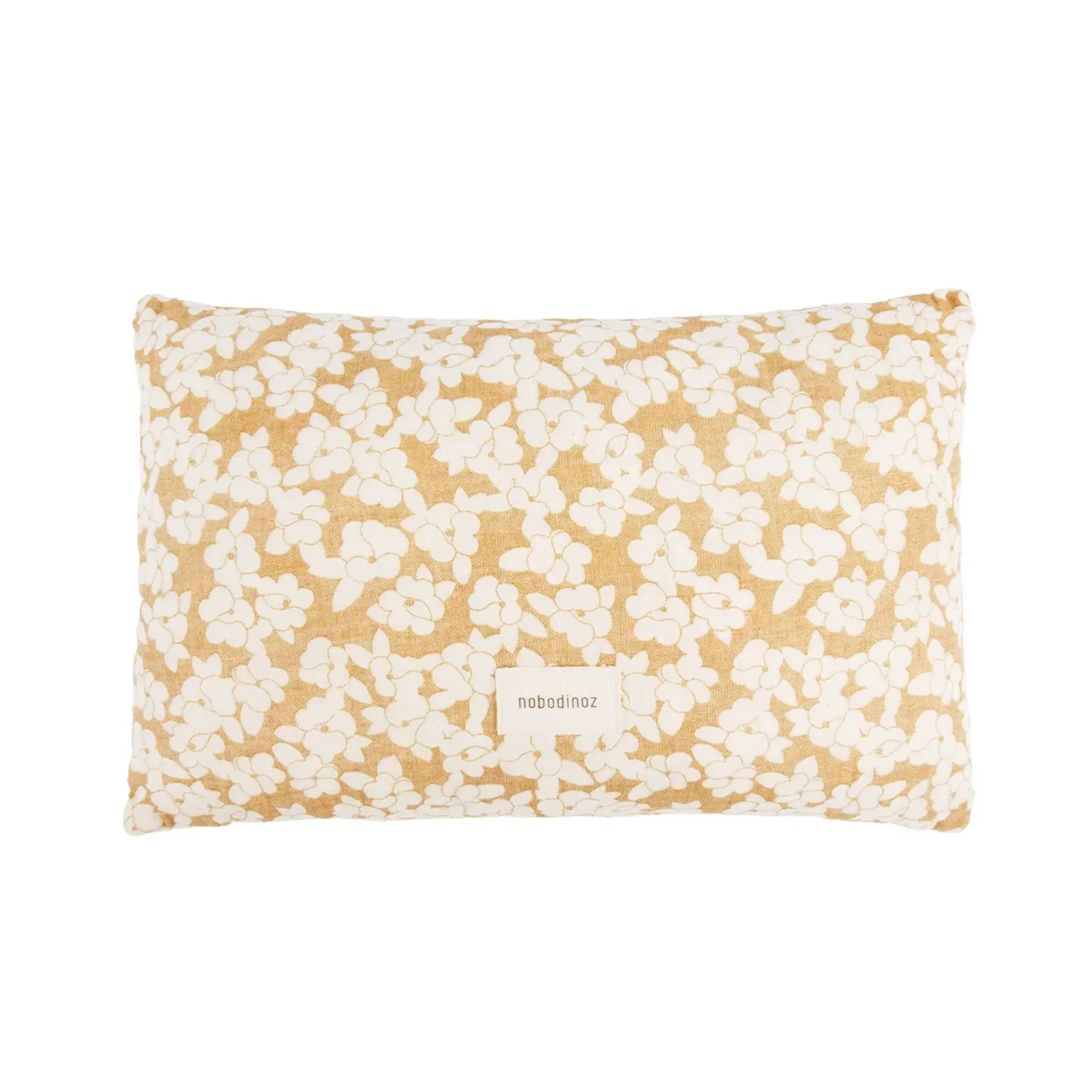 "Nobodinoz WABI SABI Babykissen, Musselin Kissen, 35 x 23 x 5 cm, Farbe: Goldbraune Sakura image"