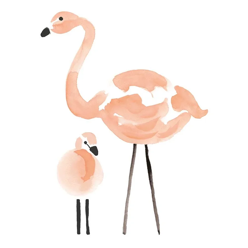 "Lilipinso Wandsticker XL zwei Flamingos image"