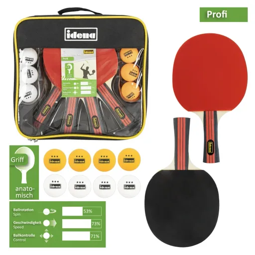 "Idena, Tischtennis Set Profi FSC 100 - 13 teilig image"