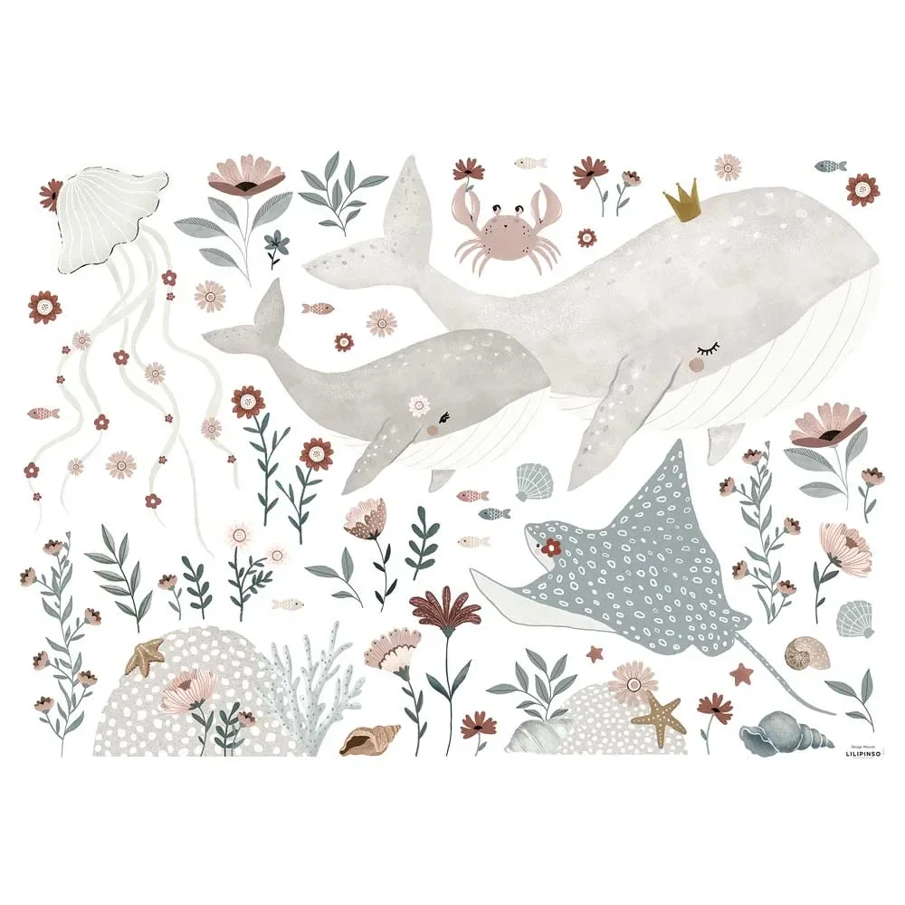 "Lilipinso Wandsticker L Familie Wal & Freunde image"