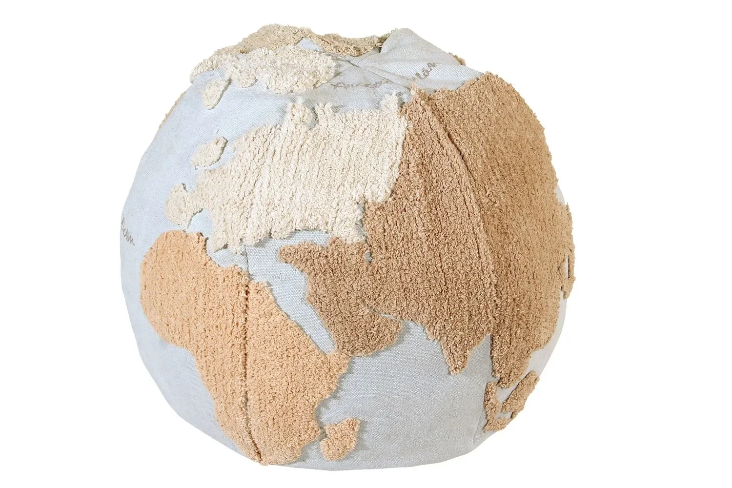 "Lorena Canals Pouf, Sitzpouf, Sitzkissen - World Map image"