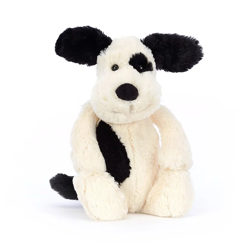 "Jellycat Kuscheltier, Plüschtier, Stofftier - Bashful Black & Cream Puppy, 31x12 cm image"