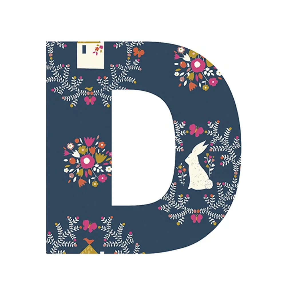 "Lilipinso Sticker Buchstabe geblümt D image"