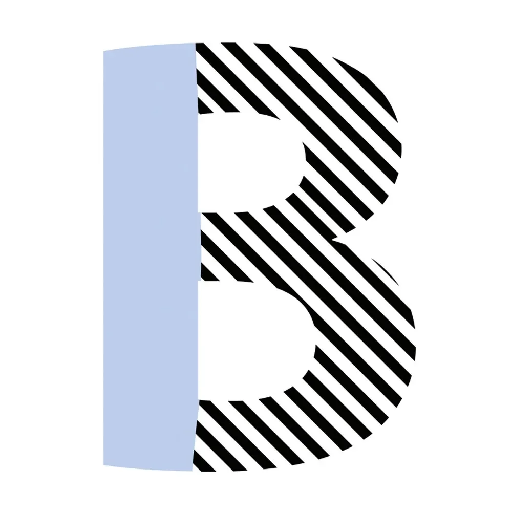 Lilipinso Wandsticker Happy Buchstabe B