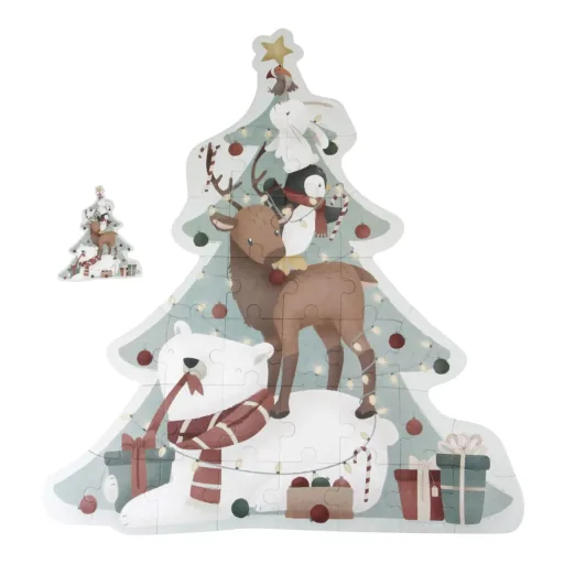 "Weihnachtspuzzle XL von Little Dutch für Kinder ab 4 Jahren image"