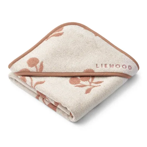 "Liewood Baby Kapuzenhandtuch, Babyhandtuch mit Kapuze - Alba, Bio-Baumwolle, Gestreift & Extra Saugfähig image"