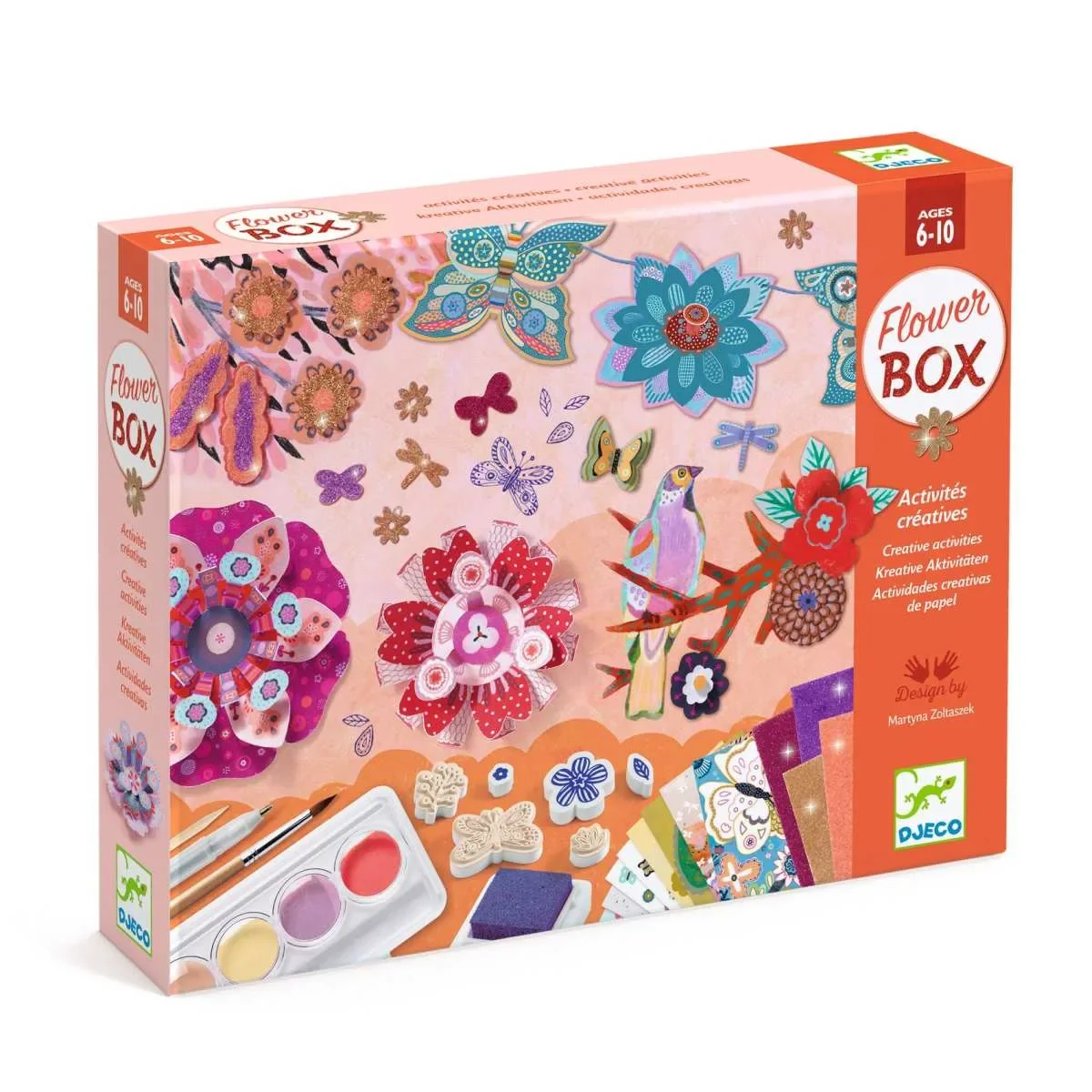 "Djeco Bastelset, Kreativitätsset, Multi Activity Kit - Blumengarten image"