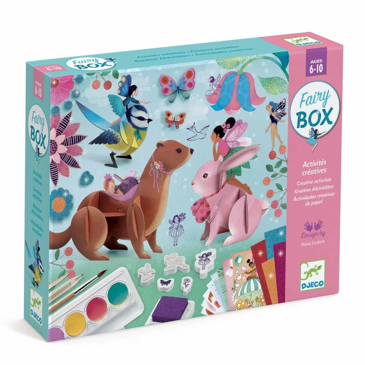 "Djeco Bastelset, Kreativitätsset, Multi Activity Kit - Feen Box image"