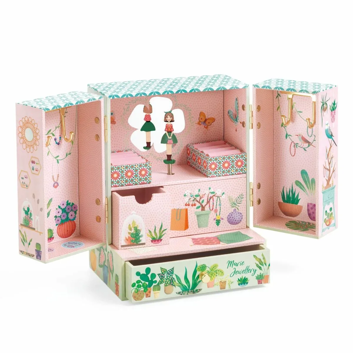 "Djeco Schmuckkästchen mit Musik, Musikspieldose, Musikspielzeug - Secret garden image"